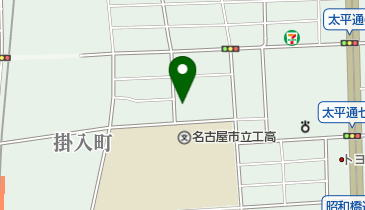 名古屋市中川プールの地図画像