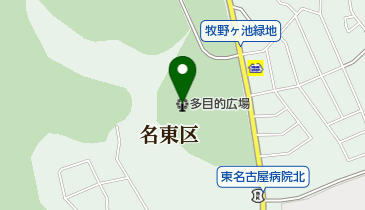 牧野ヶ池緑地多目的広場の地図画像