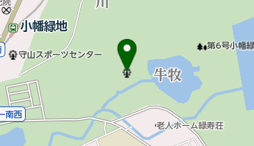 小幡緑地ゲートボール場の地図画像