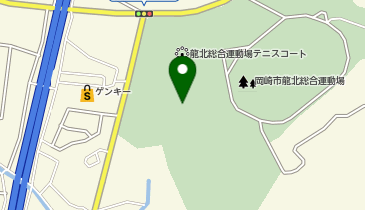 岡崎市龍北総合運動場サッカー・ラグビー場の地図画像
