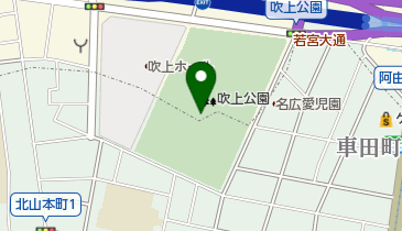 吹上公園野球場の地図画像