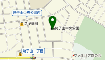 姥子山中央公園野球場の地図画像