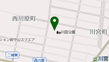 川田公園野球場の地図画像