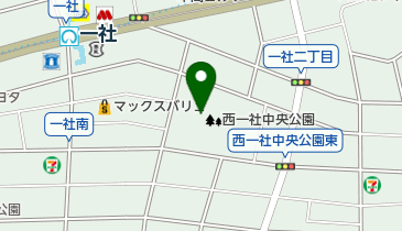 西一社中央公園野球場の地図画像