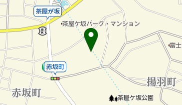 茶屋ケ坂公園野球場の地図画像