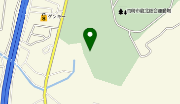 岡崎市龍北総合運動場野球場の地図画像