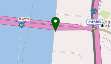 衣浦湾衣浦大橋付近の地図画像
