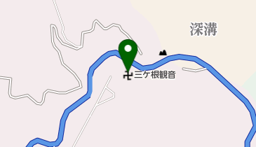 三ケ根観音の地図画像