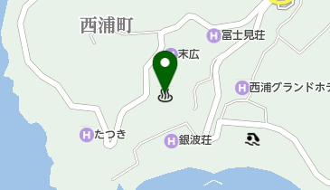 西浦温泉の地図画像
