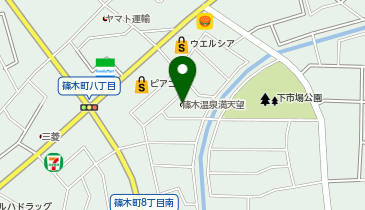 篠木温泉満天望の地図画像