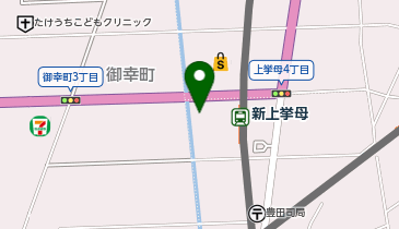 豊田挙母温泉おいでんの湯の地図画像