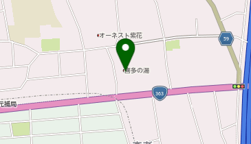 香流温泉喜多の湯の地図画像