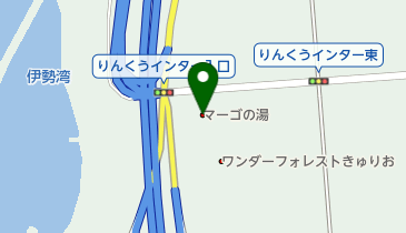 常滑温泉マーゴの湯の地図画像