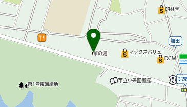 天然温泉華の湯の地図画像