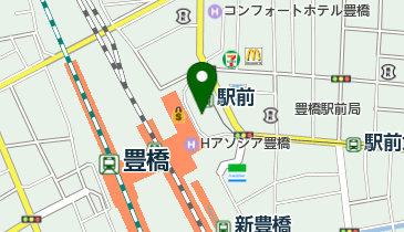 豊橋東口駅前広場の地図画像