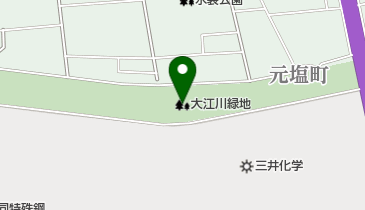 大江川緑地の地図画像