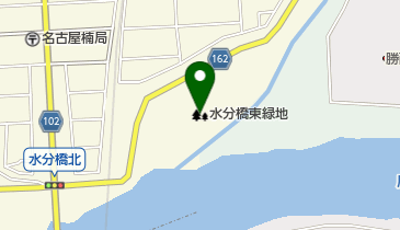 水分橋東緑地の地図画像