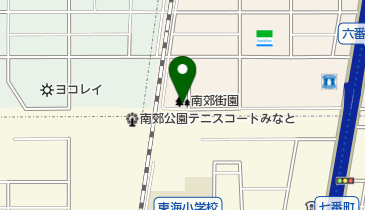 南郊街園の地図画像