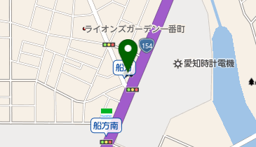 船方街園の地図画像