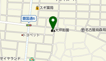 大坪街園の地図画像
