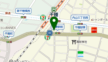 千種駅前街園の地図画像