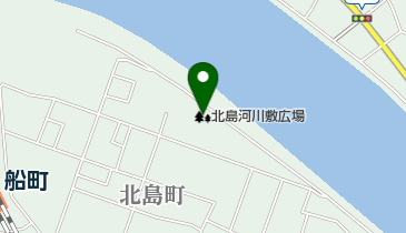 北島河川敷広場の地図画像