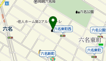 第5号六名東緑地の地図画像