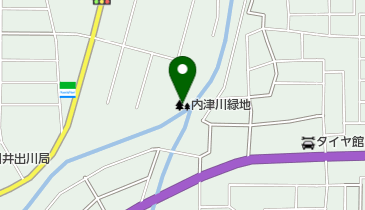 内津川緑地の地図画像