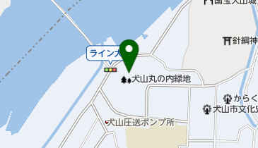 犬山丸の内緑地の地図画像