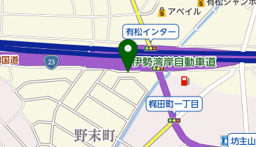 半ノ木緑道の地図画像