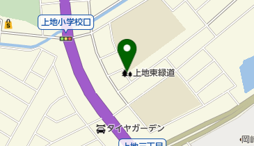 上地東緑道の地図画像