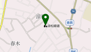 涼松緑道の地図画像