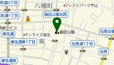 籠田公園の地図画像