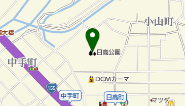 日高公園の地図画像