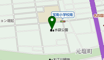水袋公園の地図画像