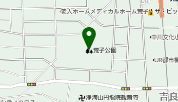 荒子公園の地図画像