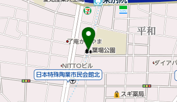 葉場公園の地図画像