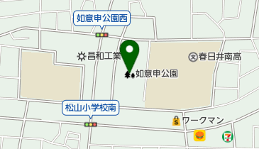 如意申公園の地図画像