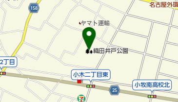 織田井戸公園の地図画像