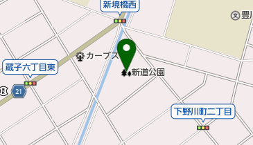 新道公園の地図画像
