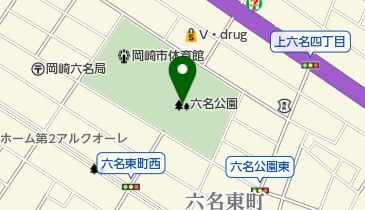六名公園の地図画像