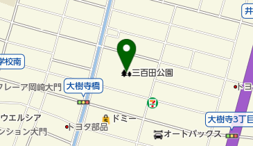 三百田公園の地図画像