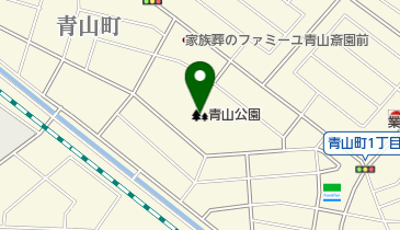 青山公園の地図画像