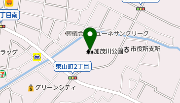 加茂川公園の地図画像
