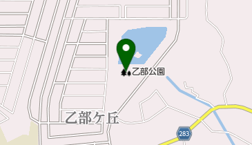 乙部公園の地図画像