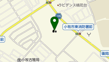 桃花台西公園の地図画像