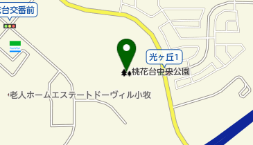 桃花台中央公園の地図画像