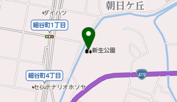 新生公園の地図画像