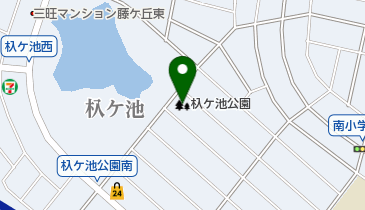 杁ケ池公園の地図画像