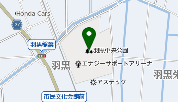 羽黒中央公園の地図画像